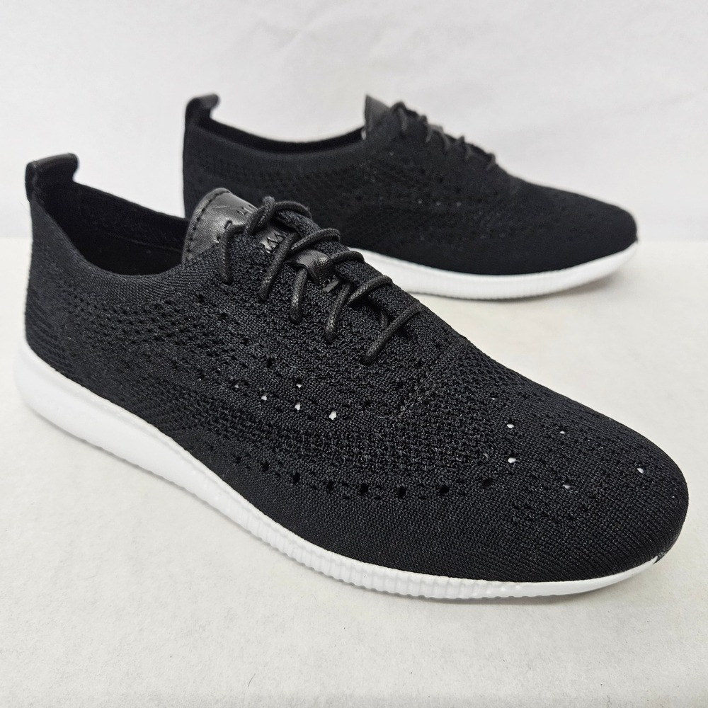 Cole Haan 2 ZeroGrand Stitchlite Oxford Shoes W11511 Black Knit Womens Size 7